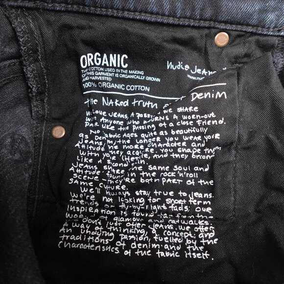 Nudie Organic Grim Trim Jeans Men's 30x31 Slim Straight Stretch Denim - Picture 4 of 14